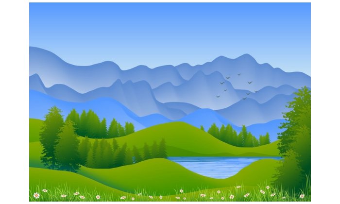 Landscape Illustration Background Nature Natural
